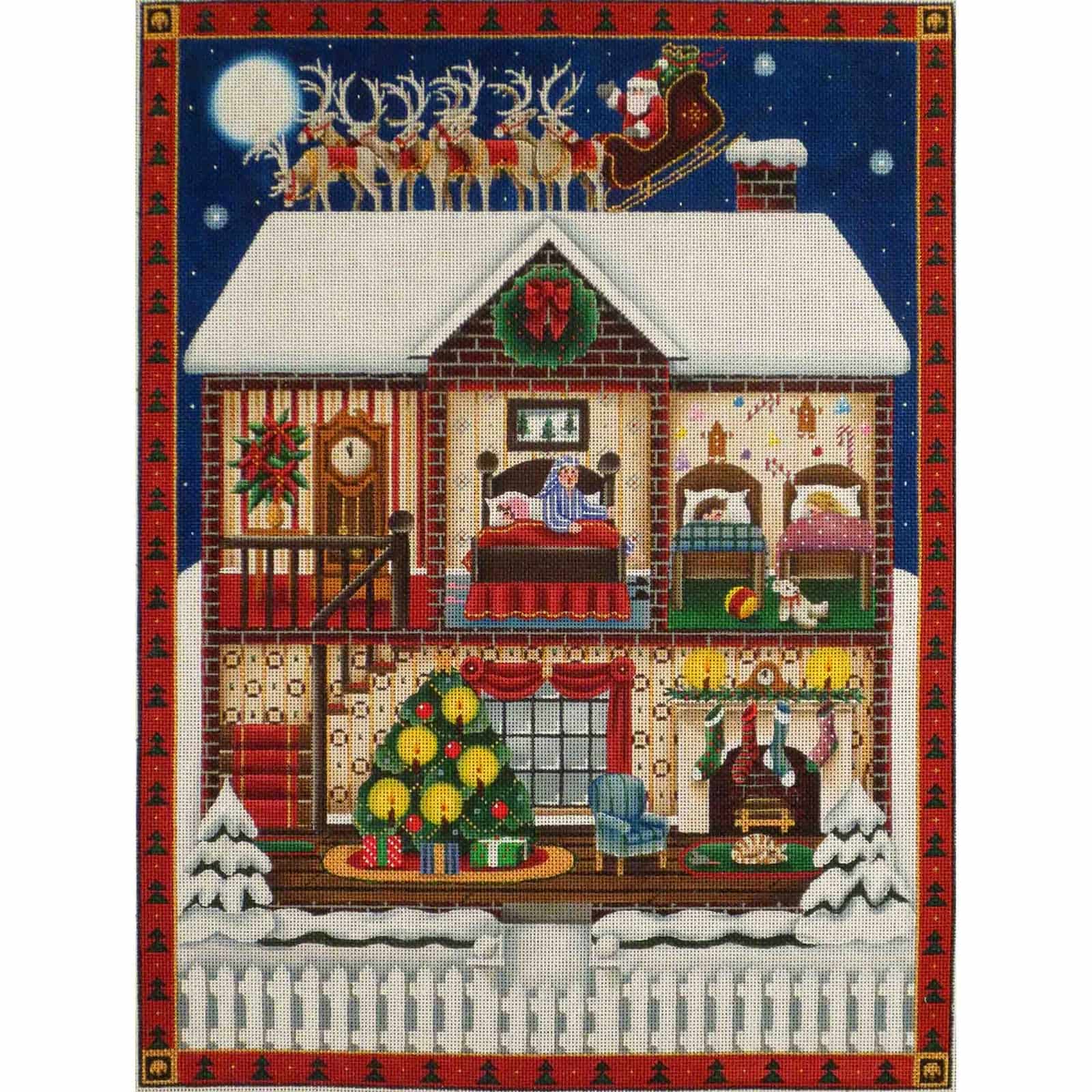 Hand Painted XL Pieces Needlepoint